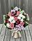 Букет цветов из: Альстромерии, Гвоздики, Розы и Хризантемы в Рождественно