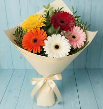 Букет цветов из:  Герберы в Рождественно