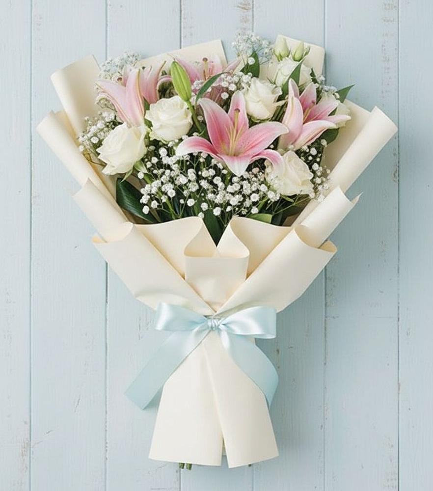 Букет цветов из: Лилии в Рождественно