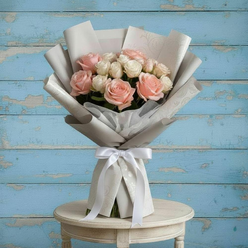 Букет цветов из: Розы в Рождественно