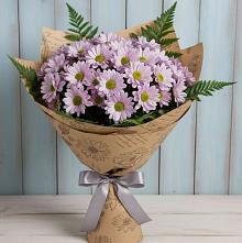 Букет цветов из:  Хризантемы #REPLACE_PRED# Рождественно