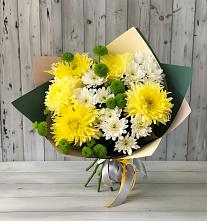 Букет цветов из:  Хризантемы #REPLACE_PRED# Рождественно