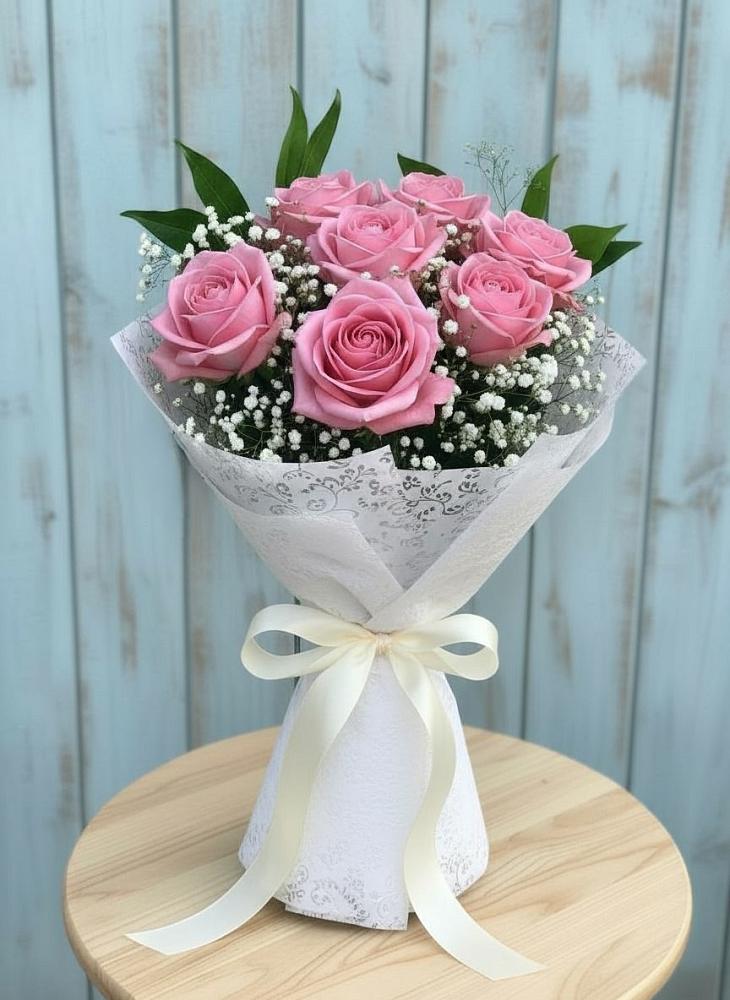 Букет цветов из: Розы в Рождественно