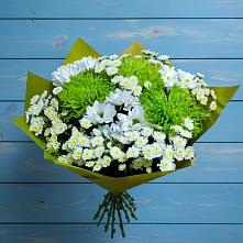 Букет цветов из:  Хризантемы #REPLACE_PRED# Рождественно