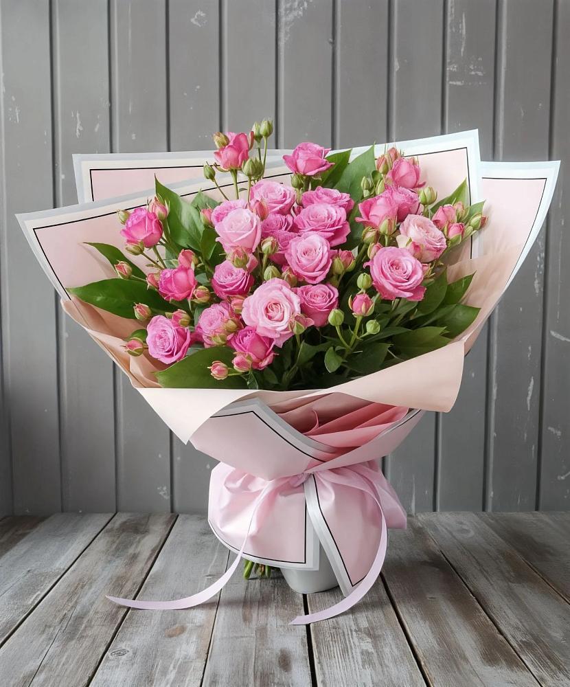 Букет Розовый кустик в Рождественно