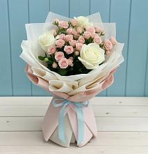 Букет цветов из:  Розы #REPLACE_PRED# Рождественно