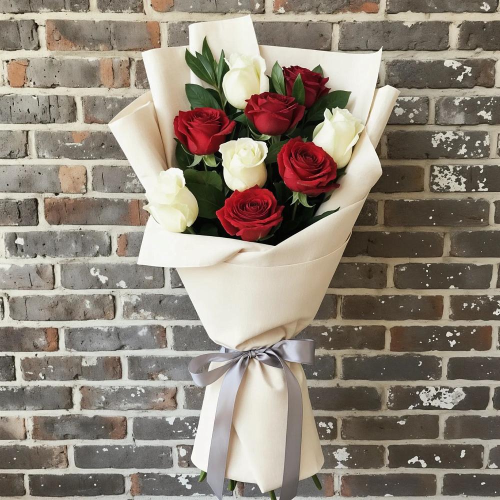 Букет цветов из: Розы в Рождественно