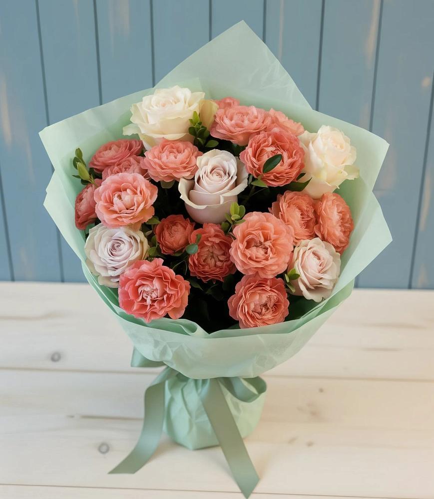 Букет цветов из: Розы в Рождественно