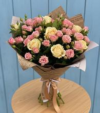 Букет цветов из:  Розы #REPLACE_PRED# Рождественно