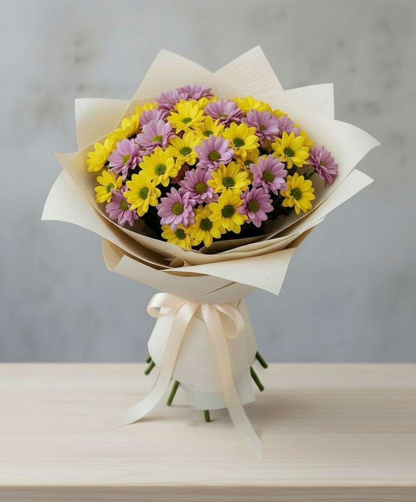 Букет цветов из: Хризантемы в Рождественно